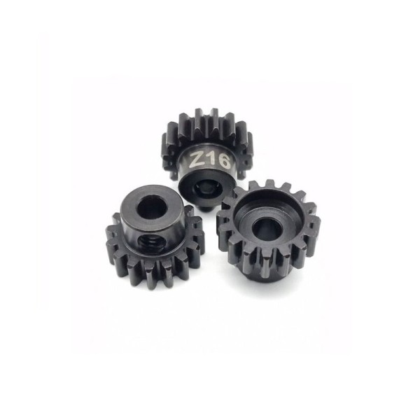 Motorritzel Modul 1 16Z, Stahl gehärtet, 5mm (1 St), RC-Project