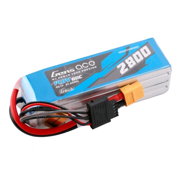 14,8V 2800mAh 60C (XT60) G-Tech LiPo, GensAce