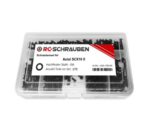 Schrauben-Set Axial SCX10 II Stahl (278 Teile)