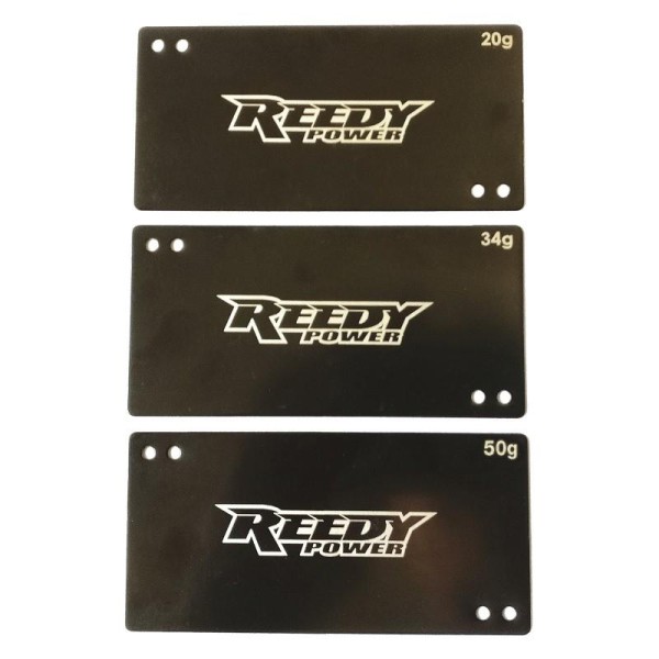 Shorty Akku-Gewichte Set 20g / 34g / 50g
