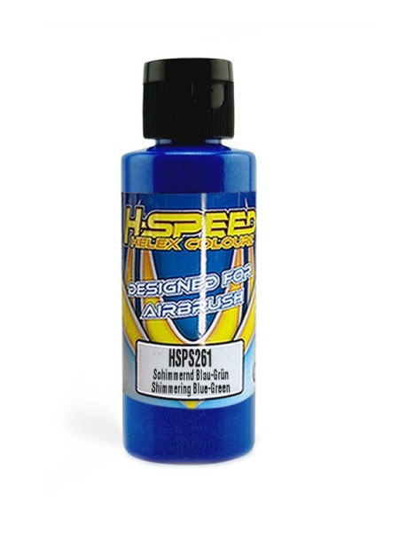 Lexan Airbrush Farbe 60 ml Schimmernd Blau-Grün / Blue-Green