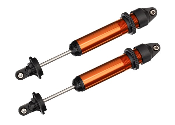 Dämpfer, GTX, Alu, orange-eloxiert(kpl. montiert ohne Feder