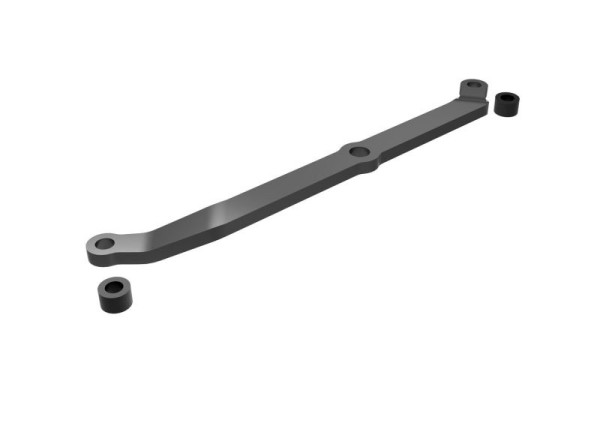 Steering link, 6061-T6 aluminum (dark titanium-anodized)/ se