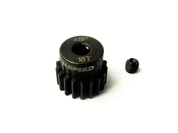 Motorritzel 48dp 18 Zähne, Stahl, Ø3,17mm Welle
