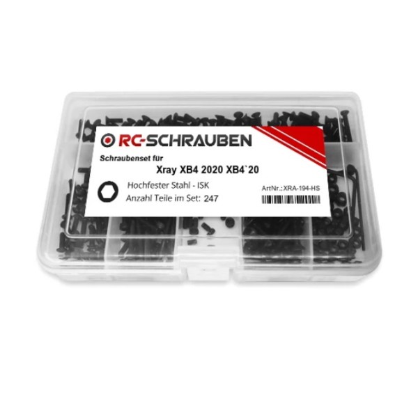 Schrauben-Set Xray XB4 Stahl (247 Teile)