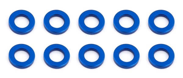 Unterlegscheiben 3 x 5.5 x 1 mm, Alu, blau