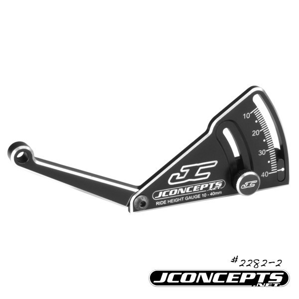 Höhenlehre Aluminum 10-40mm 1:10/1:8 schwarz, JConcepts