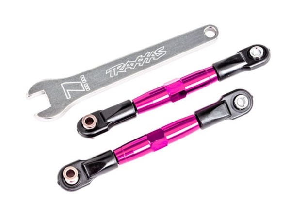 Sturz-Spurstange vo Alurohr pink eloxiert