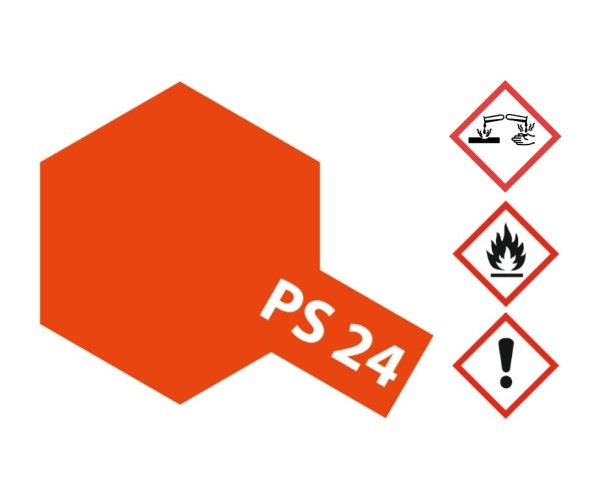 Tamiya PS-24 Neon Orange Polycarbonatlack 100ml