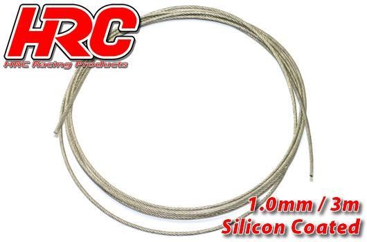 Stahlseil 1mm Silikon-ummantelt (3m)
