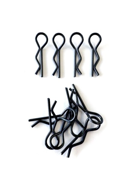 Karosseriesplinte groß (1:8) schwarz, 5x links, 5x rechts