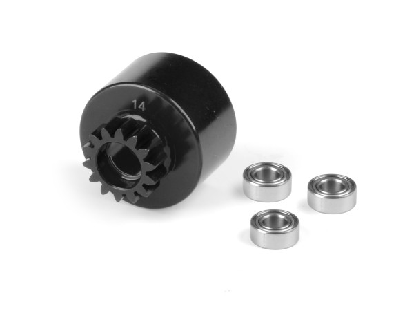 4-Shoe Clutch Bell 14T + 3x Ball-Bearing