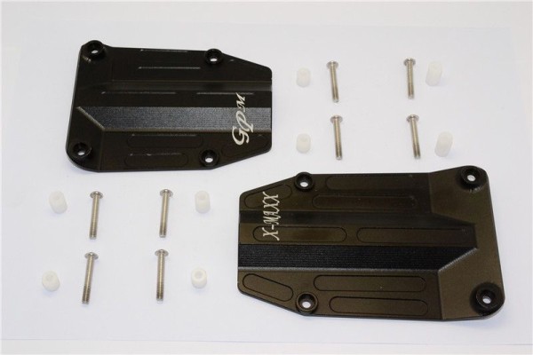 GPM Alu Centre Skid Plate - 2Pcs Set Schwarz