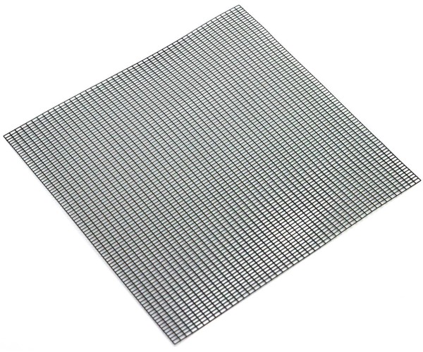 Lüftungsgitter "Square", schwarz, rostfreier Stahl, 10x10cm