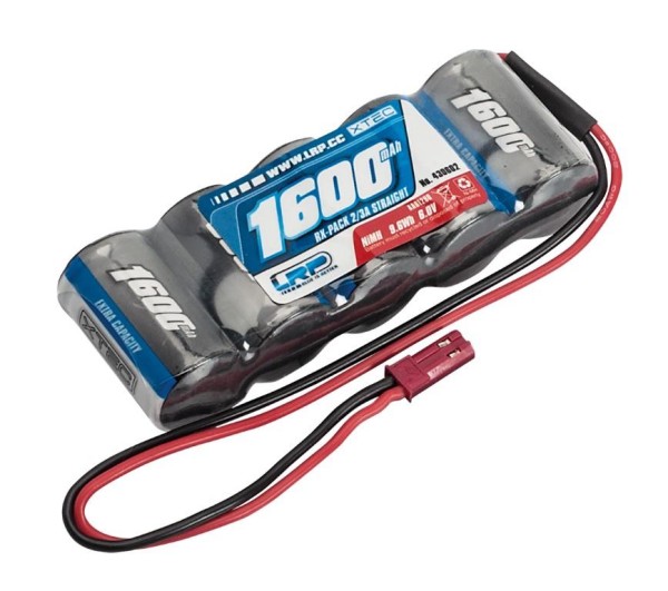 6V 1600mAh NiMH Straight Empfängerakku BEC Stecker, LRP