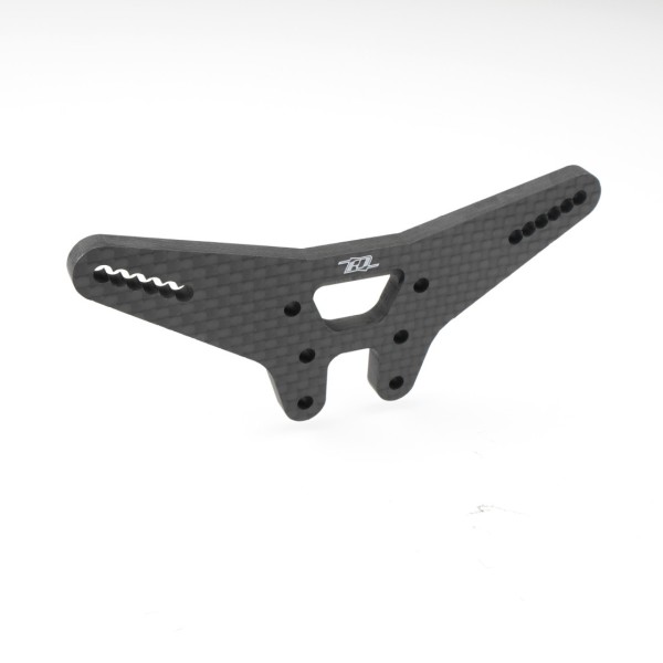 Asso B7/.1 V2-LCG Dämpferbrücke hinten Carbon Fiber (für High-Grip Strecken)