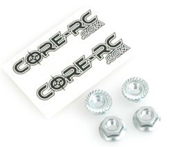 Stahl Radmuttern M4 geriffelt silber (4)