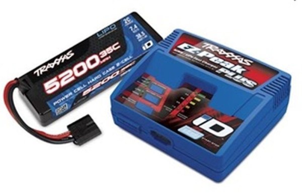 Combo EZ-Peak Plus (4A) 2-3S Lader + 2S 5200mAh 35C LiPo