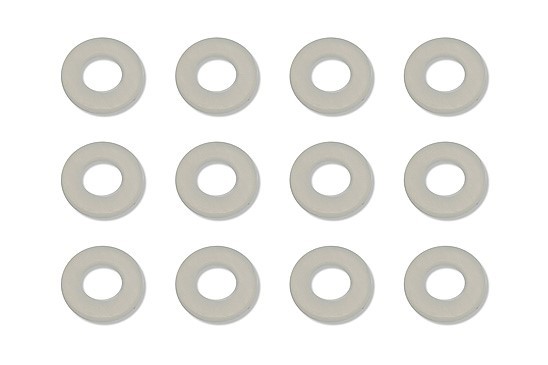 Nylon Scheiben 0,8mm für 1/8" Wellen (Ø3,175 x Ø6mm)