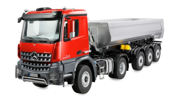Mercedes-Benz Arocs 4x4 Sattelzug & Kippauflieger 1:14 *Sound & LED* RTR rot