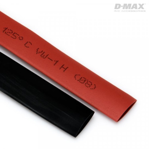 Schrumpfschlauch Ø8mm Rot & Schwarz, je 1m