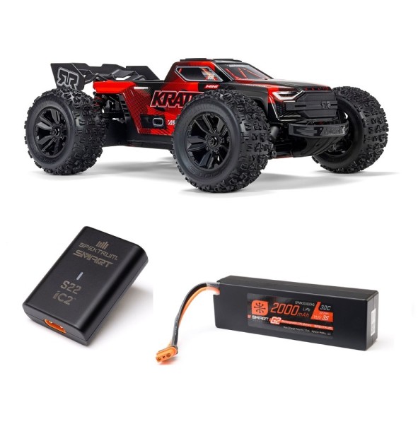 MINI KRATON 1:16 3S DSC 4X4 RTR Brushless Speed Truck schwarz/rot