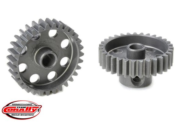 Motorritzel ALU 48dp 31Z Ø3,17mm Welle, AL7075 hart eloxiert