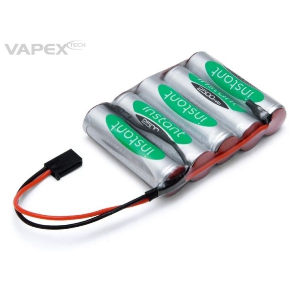 6V 2500mAh Empfängerakku flach, Futaba Stecker