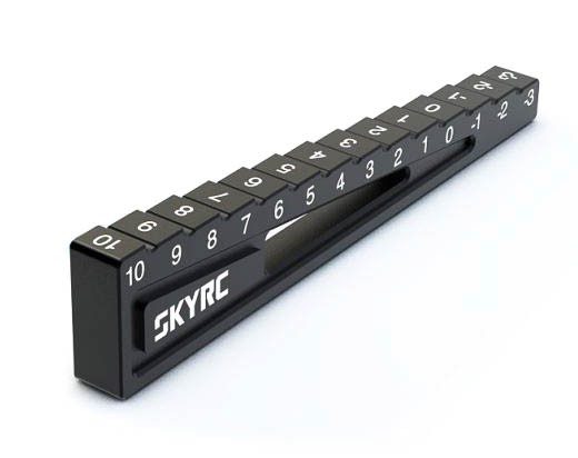 SkyRC Bodenabstandslehre 3.0-10mm Alu schwarz