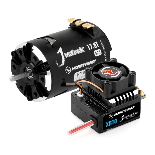 1:10 Combo 17,5T (2450kv) 60A Xerun Justock G3S, Hobbywing