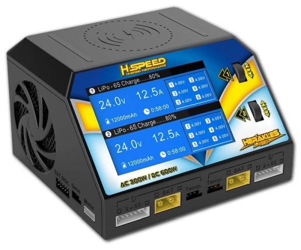 HERAKLES DUO Lader (2x 16A 300W) 12V/230V, HSPEED
