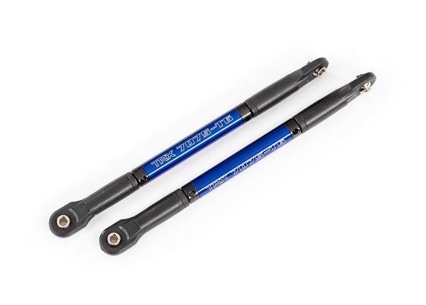 Push Rod (Akz) Heavy Duty blau eloxiert mit Kugelpfannen (2)