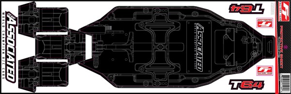 T6.4 FT Chassis Schutzfolie, bedruckt