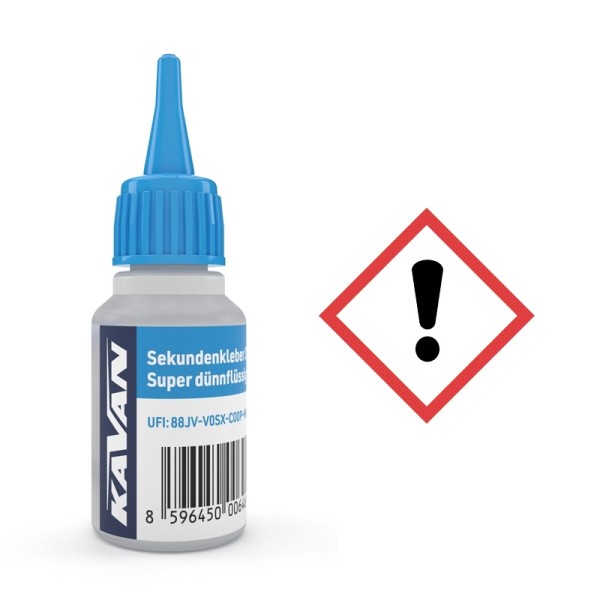 Sekundenkleber (blau) Super dünnflüssig KAVAN 20g