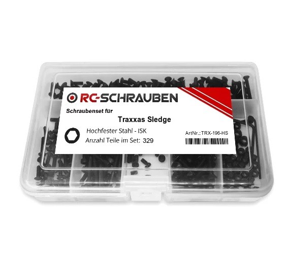 Schrauben-Set Traxxas Rustler 4x4 VXL Stahl (226 Teile)