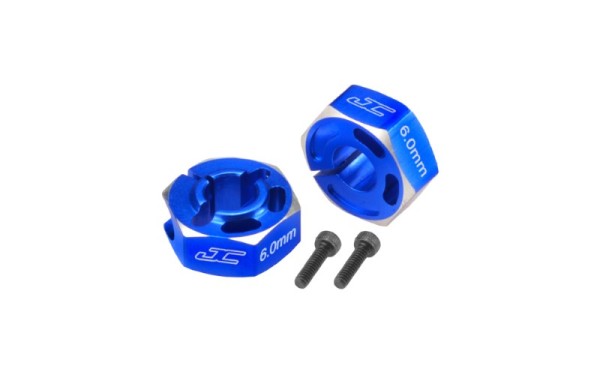 B6 | B6.1 6mm Light-Weight Radmitnehmer Blau, JConcepts