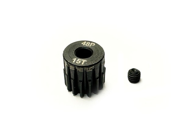 Motorritzel 48dp 15 Zähne, Stahl, Ø3,17mm Welle