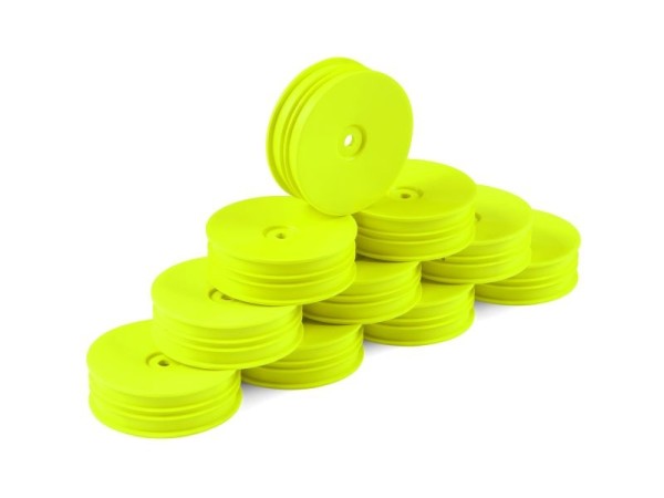 1:10 2WD Frontfelgen slim gelb 12mm 2,2", Hudy (10)