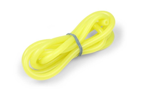 Kraftstoffschlauch Ø2,4 / 5,5mm Silicon, Neon-Gelb