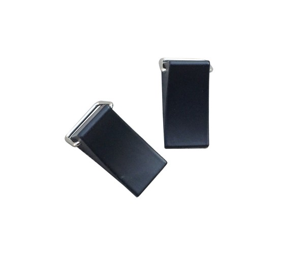 Unterlegkeile schwarz, Metall