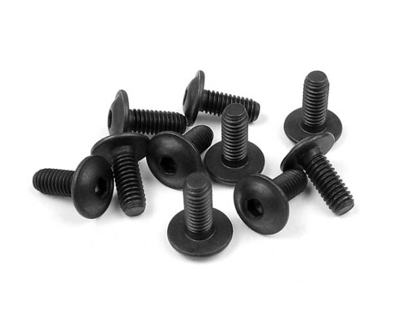 Rundkopfschraube M4x10 mit Flansch (10)