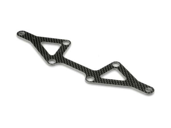 XP10 Carbon Lower Suspen. Arm Plate For 1-Piece Chassis