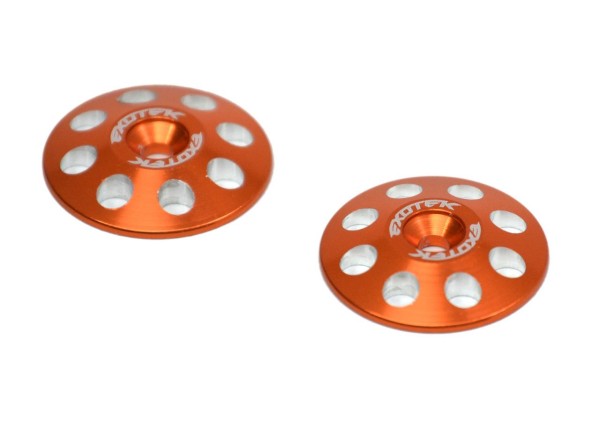 Heckspoilerscheiben 1:8 22mm orange (2), EXOTEK