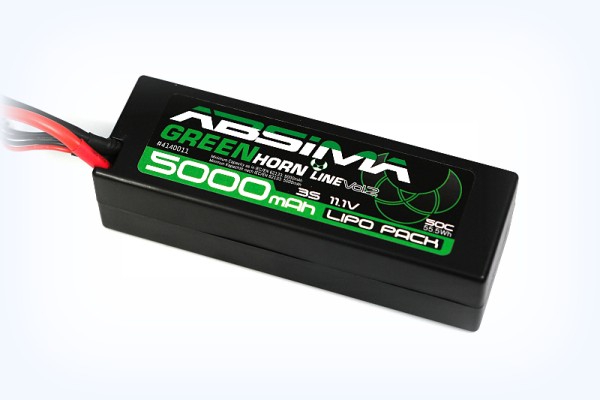 11,1V 5000mAh 50C (XT60) (h35mm) Hardcase LiPo, Absima