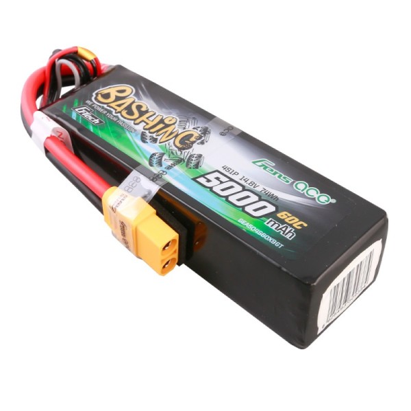14,8V 5000mAh 60C (XT90) G-Tech Bashing Softcase LiPo, GensAce