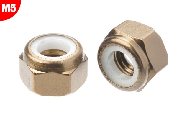 Stoppmutter M5 Aluminium - Gun Metal - (10)