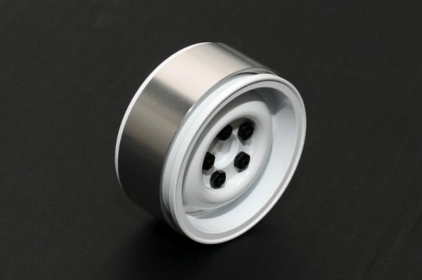 1.9" Landies Alu Beadlock Felge, weiß (4 Stück), RC4WD