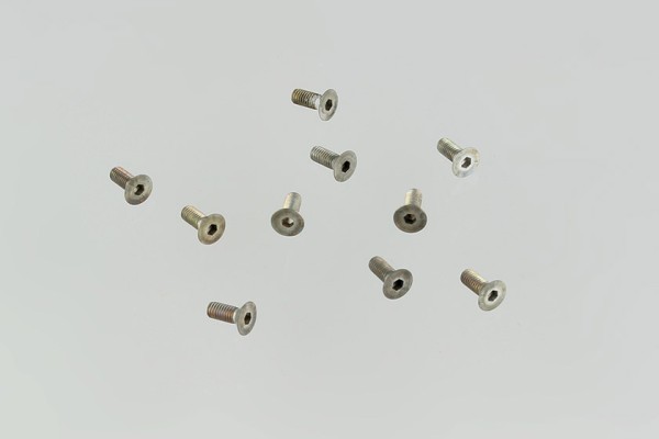 Innensechskant Senkkopf-Schrauben - M3x8 mm - Aluminium (10)