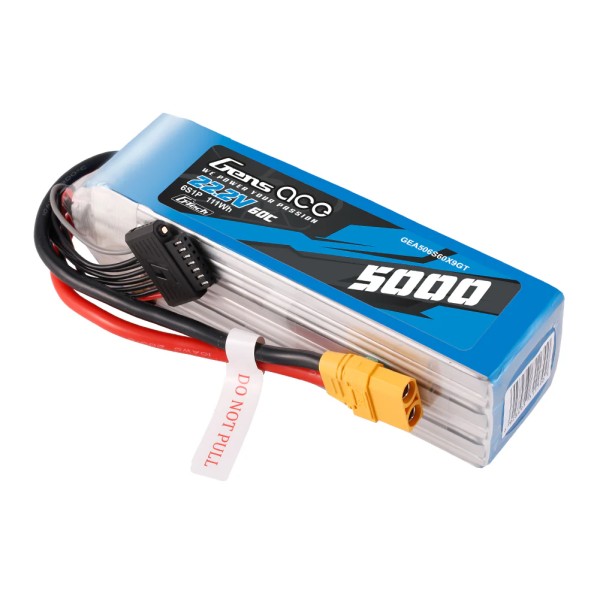 22,2V 5000mAh 60C (XT90) G-Tech LiPo, Gensace