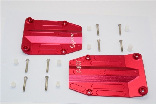 GPM Alu Centre Skid Plate - 2Pcs Set Rot